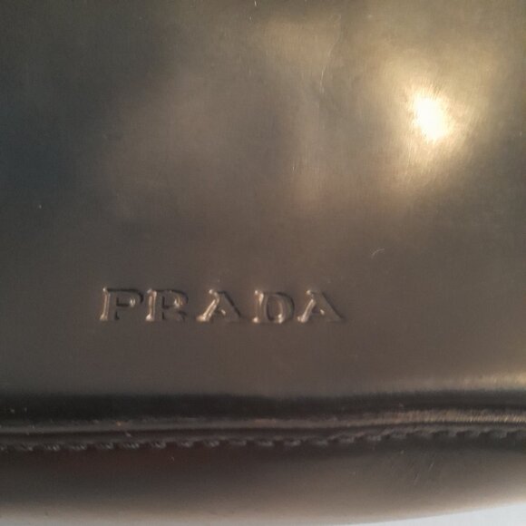 Authentic Prada Spazzolato Leather Flap Shoulder Purse. - Picture 11 of 17